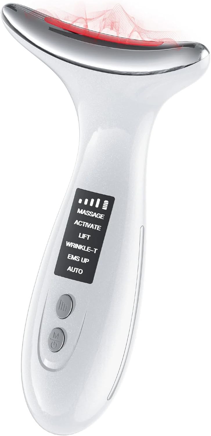 LED Red Light Therapy Face & Neck Massager
