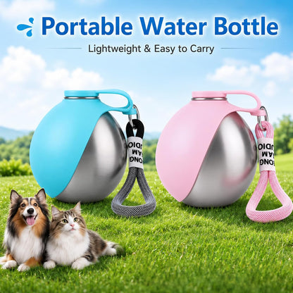 2 in 1 Portable Dog Water Bottle for Dogs