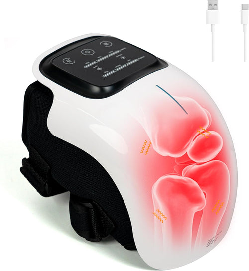 Knee Massager Smart for Pain Relief with Heat and Red Light Therapy, 2026 Updated Edition, Relax Tight Muscles