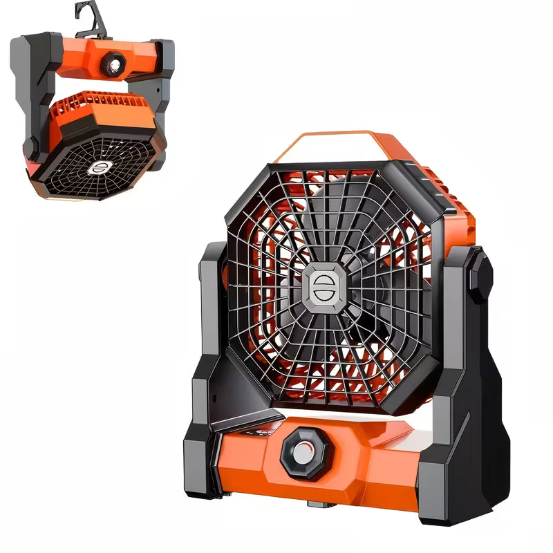 EMERGENCY Fan USB Rechargeable, Built-In 7800Mah Battery