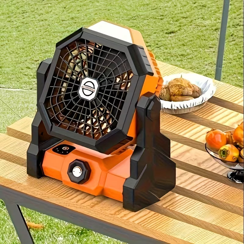EMERGENCY Fan USB Rechargeable, Built-In 7800Mah Battery